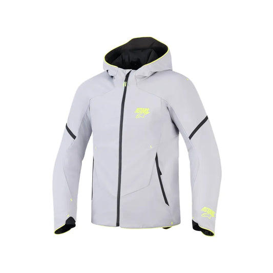 Chamarra Alpinestars Aeroshell WP - Gris medio/Amarillo fluo