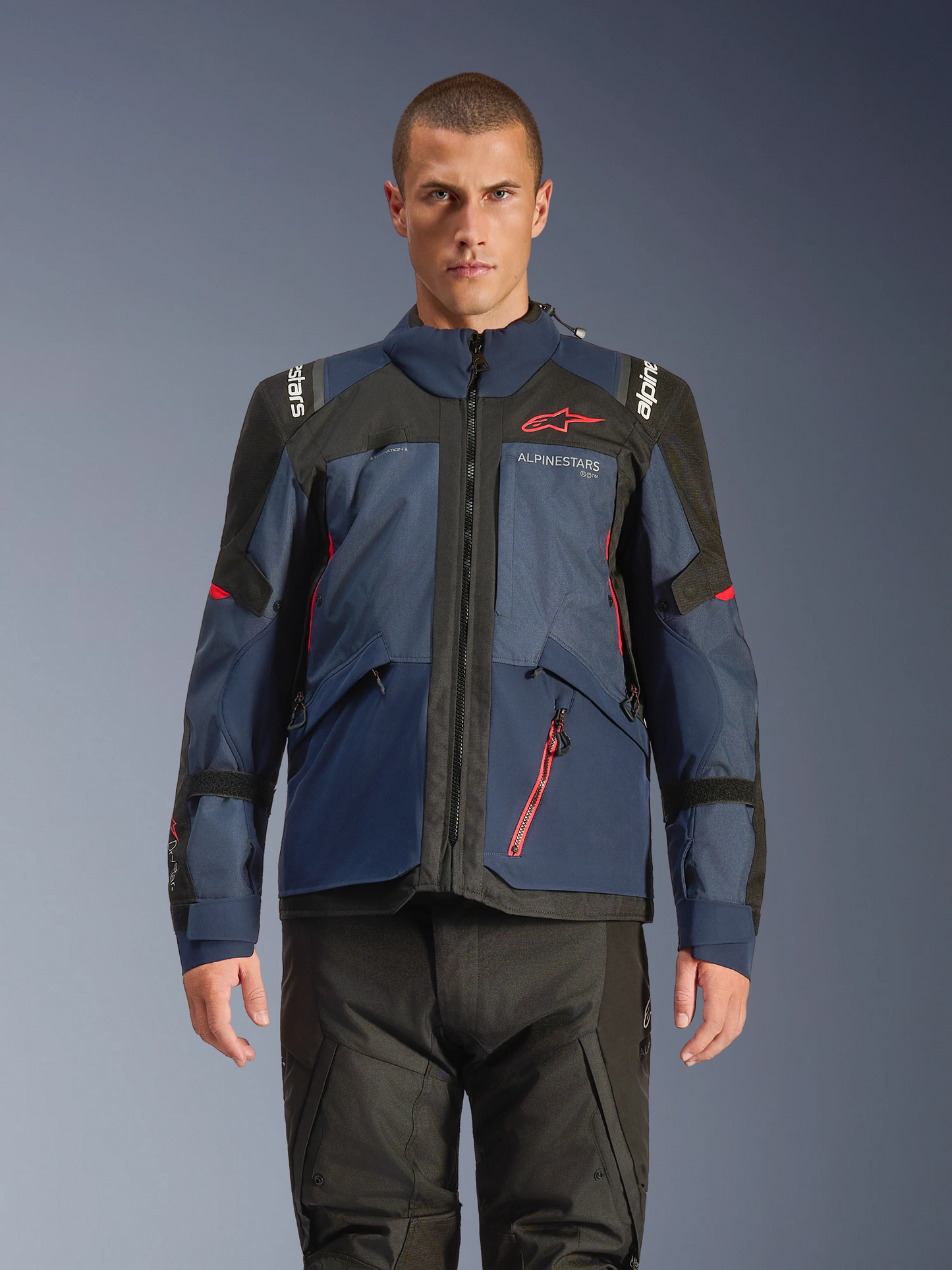 Chamarra Alpinestars Andes v4 Drystar® - Azul marino/Negro