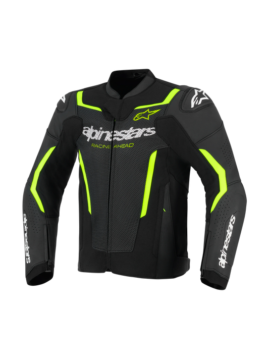 Chamarra de piel Alpinestars GP Force v2 Airflow - Negro/Verde