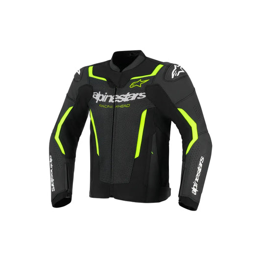 Chamarra de piel Alpinestars GP Force v2 Airflow - Negro/Verde