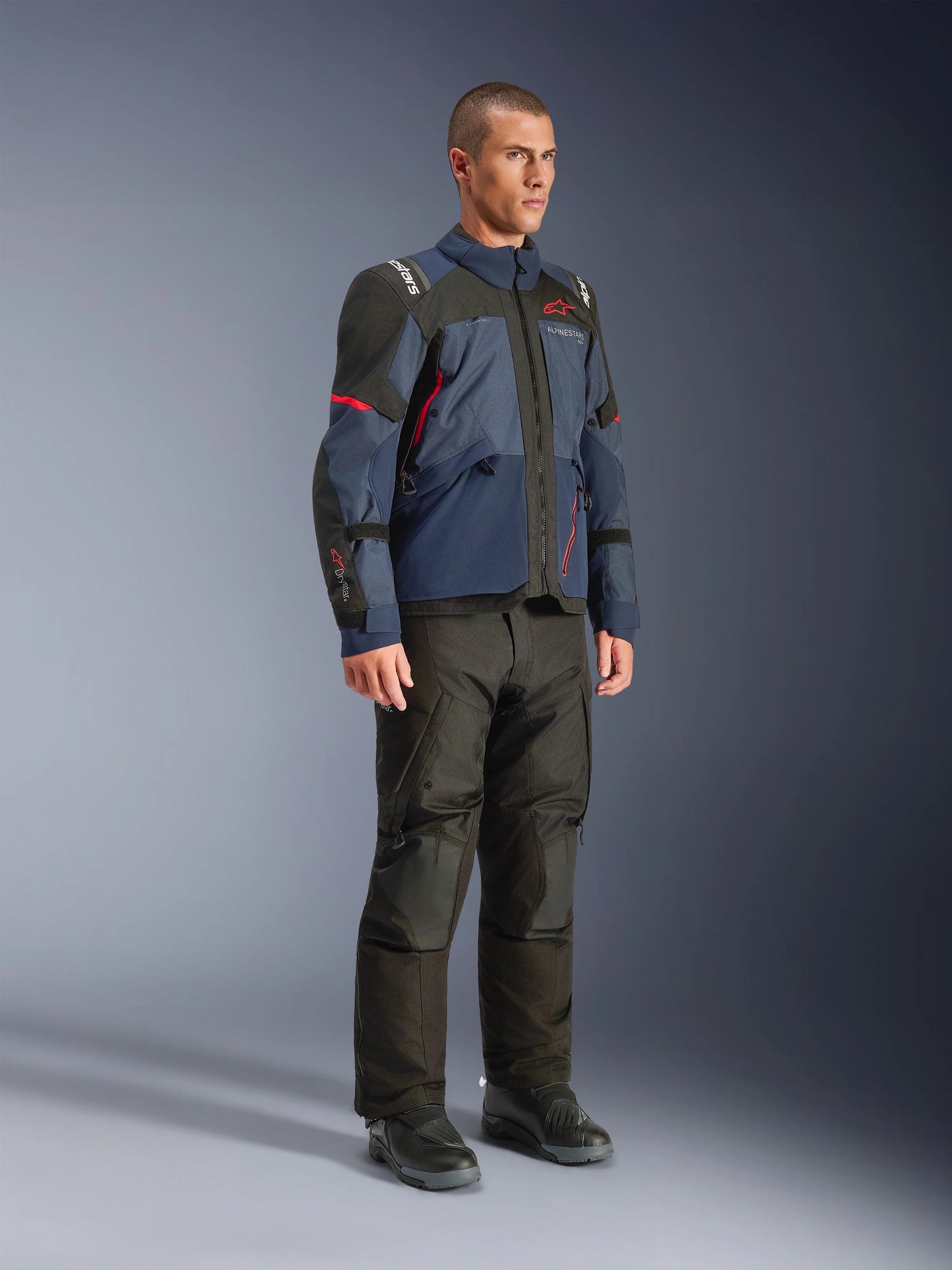 Chamarra Alpinestars Andes v4 Drystar® - Azul marino/Negro