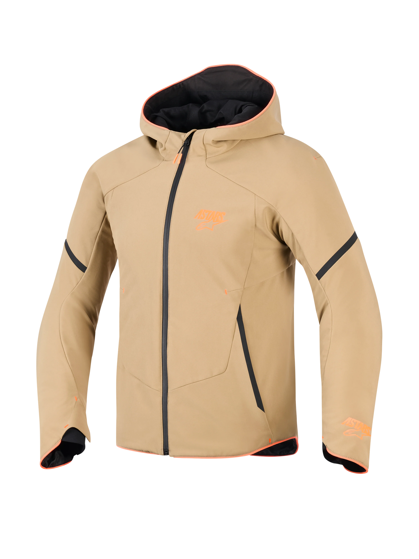 Chamarra Alpinestars Aeroshell WP - Caqui/Negro/Naranja fluo