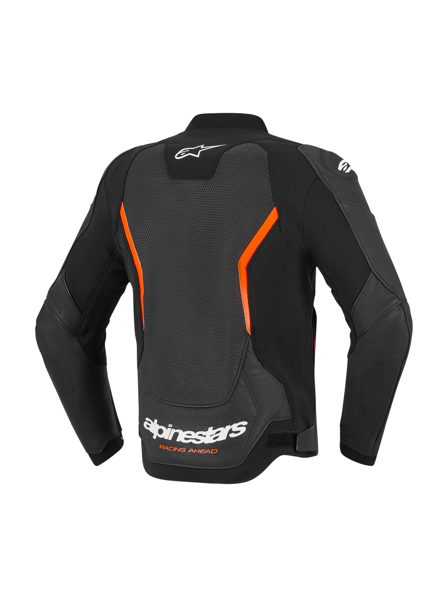 Chamarra de Piel Alpinestars GP Force v2 Airflow - Negro/Rojo