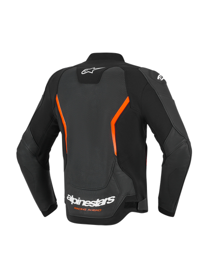 Chamarra de Piel Alpinestars GP Force v2 Airflow - Negro/Rojo
