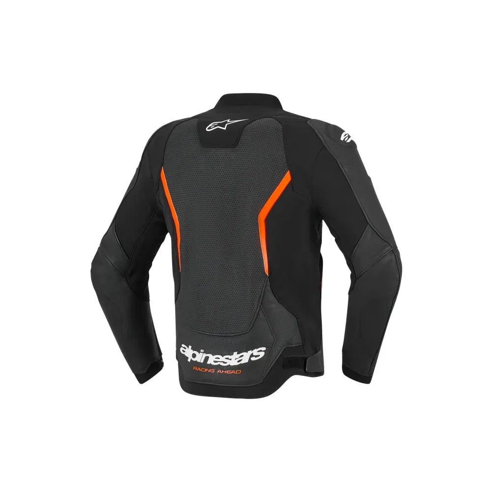 Chamarra de Piel Alpinestars GP Force v2 Airflow - Negro/Rojo