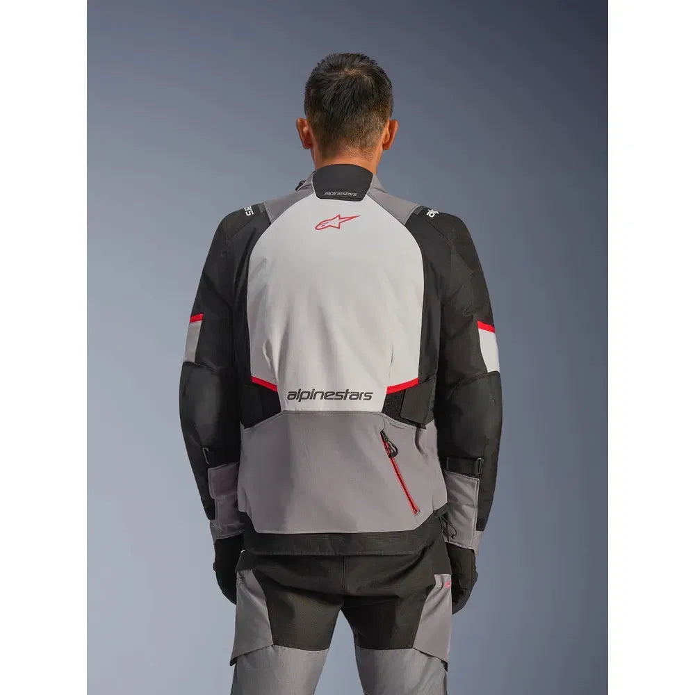 Chamarra Alpinestars Andes v4 Drystar® - Gris oscuro/Gris hielo/Negro/Rojo