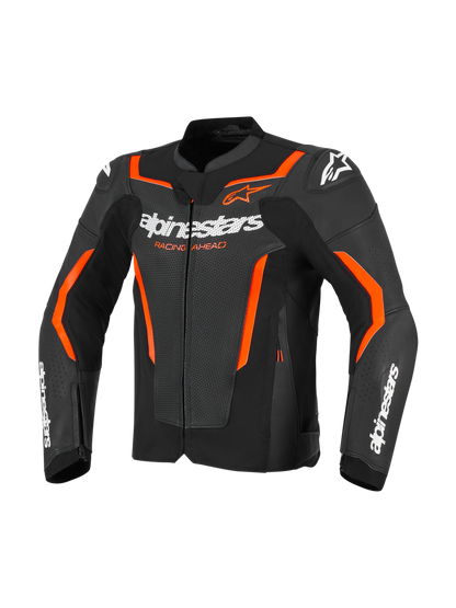 Chamarra de Piel Alpinestars GP Force v2 Airflow - Negro/Rojo