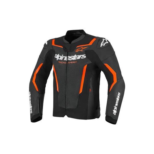 Chamarra de Piel Alpinestars GP Force v2 Airflow - Negro/Rojo