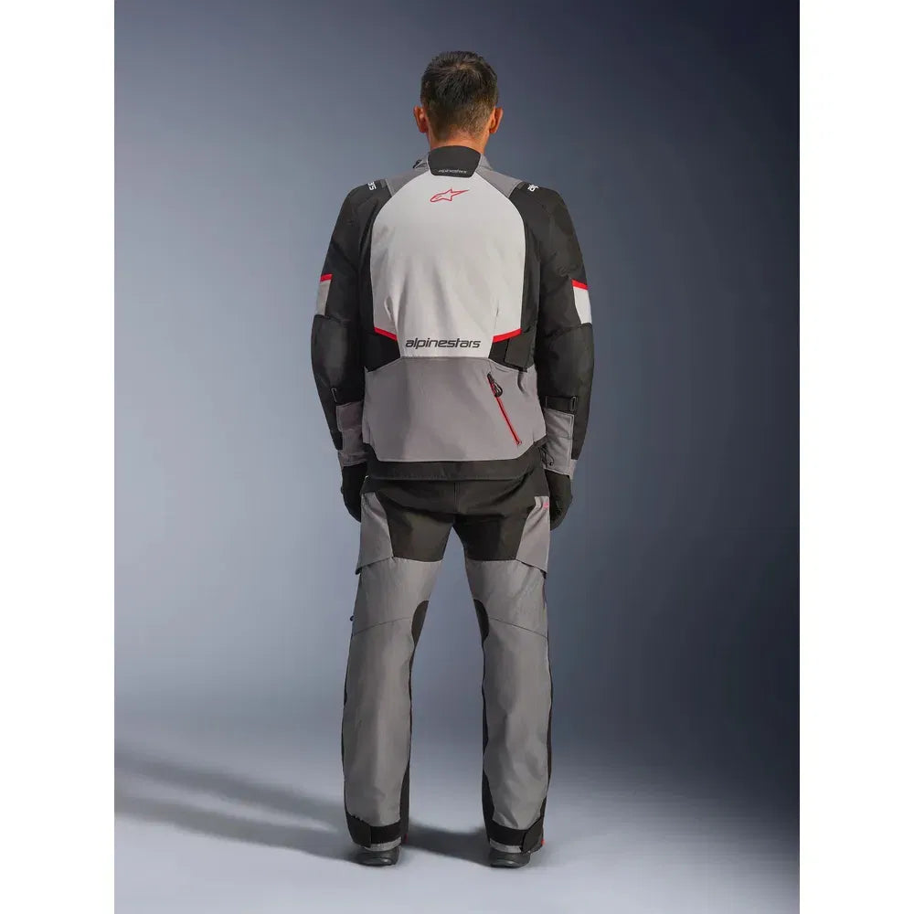 Chamarra Alpinestars Andes v4 Drystar® - Gris oscuro/Gris hielo/Negro/Rojo