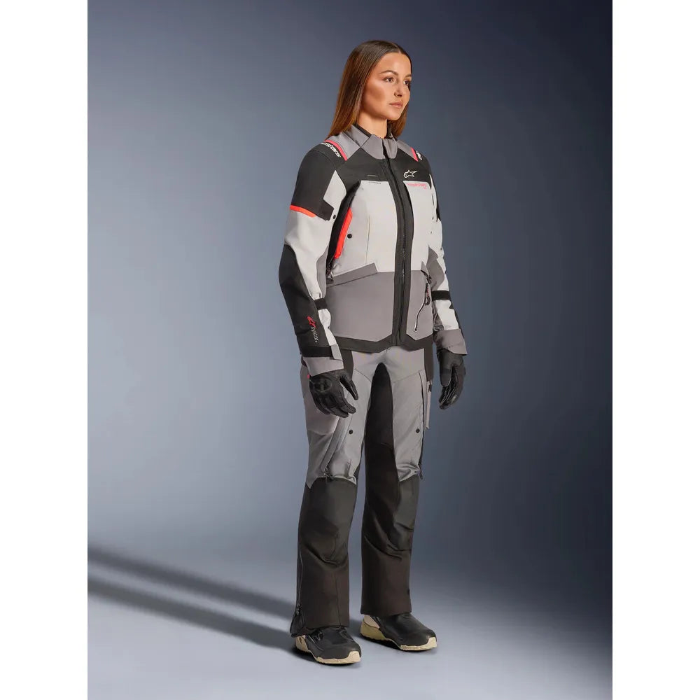 Chamarra Alpinestars Stella Andes v4 Drystar - Gris/Gris hielo/Negro/Coral