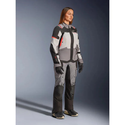 Chamarra Alpinestars Stella Andes v4 Drystar - Gris/Gris hielo/Negro/Coral