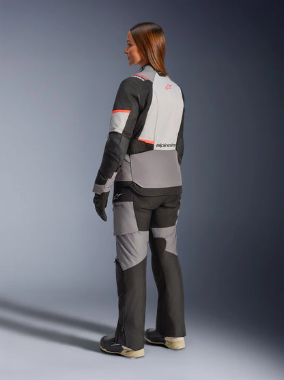 Chamarra Alpinestars Stella Andes v4 Drystar - Gris/Gris hielo/Negro/Coral
