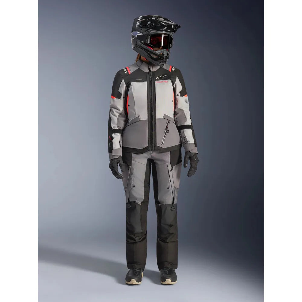 Chamarra Alpinestars Stella Andes v4 Drystar - Gris/Gris hielo/Negro/Coral