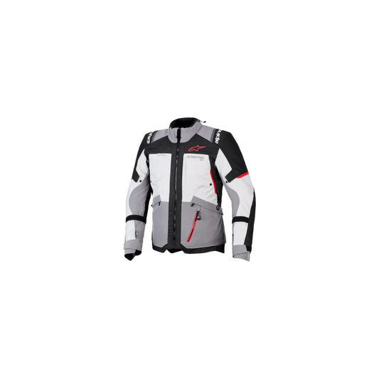 Chamarra Alpinestars Andes v4 Drystar® - Gris oscuro/Gris hielo/Negro/Rojo