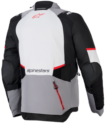 Chamarra Alpinestars Andes v4 Drystar® - Gris oscuro/Gris hielo/Negro/Rojo