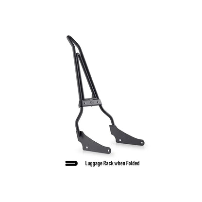 Sissy Bar Viking Bags Iron Born con parrilla plegable