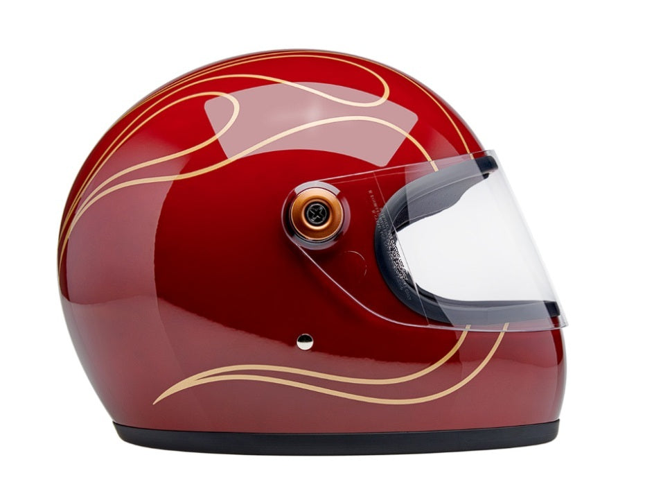 Casco Biltwell Gringo S Flamas -  Gloss Garnet Red