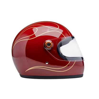 Casco Biltwell Gringo S Flamas -  Gloss Garnet Red