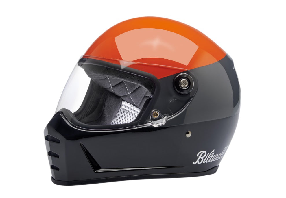 Casco Biltwell Lane Splitter Podium - naranja/gris/negro