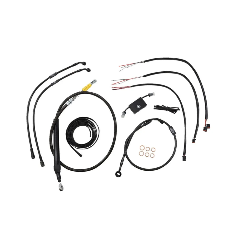 Cable Kit - 12" - 14" Ape Hanger Handlebars - Midnight