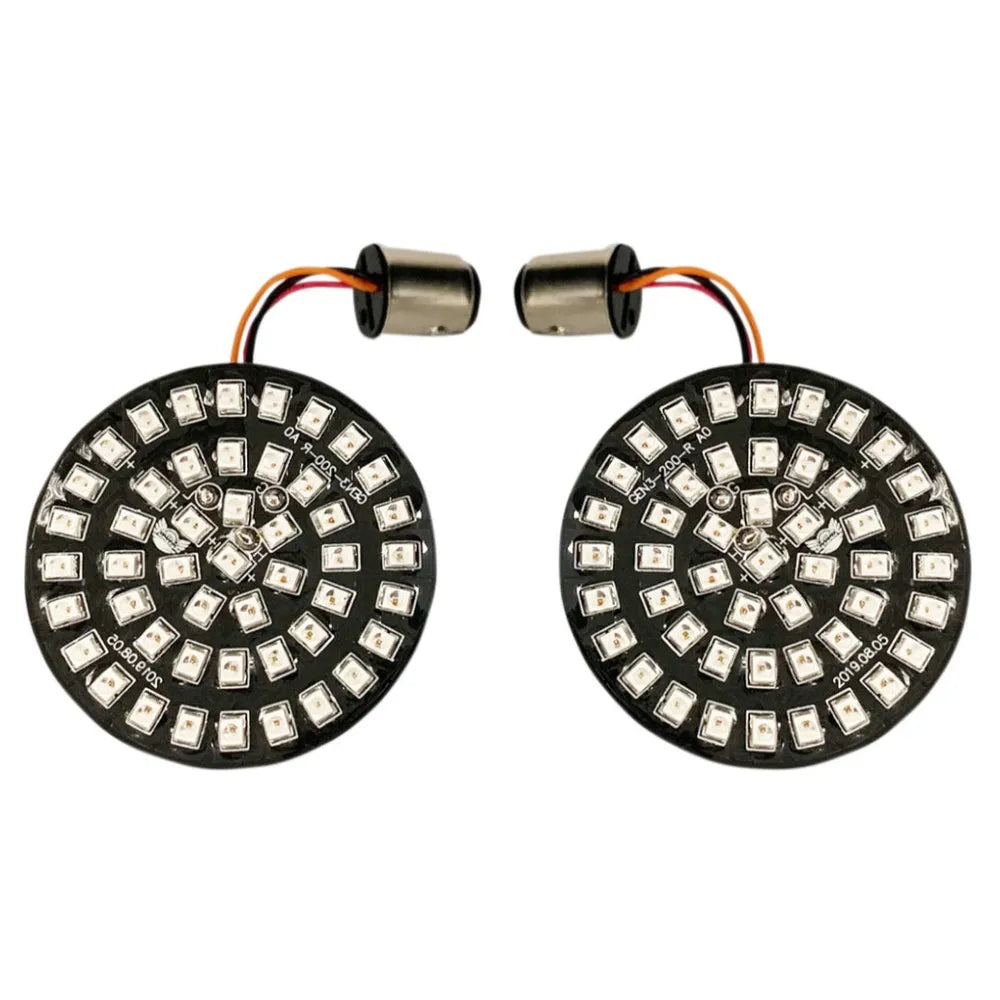 Insertos de direccionales traseras estilo bala - rojo