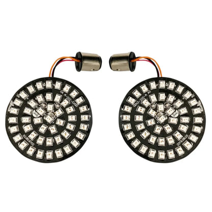 Insertos de direccionales traseras estilo bala - rojo