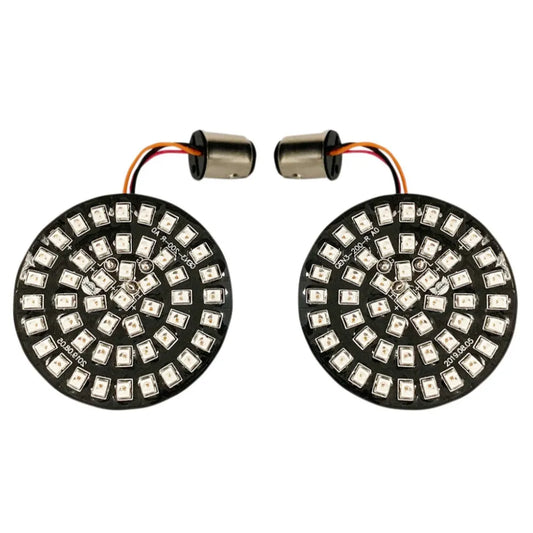 Insertos de direccionales traseras estilo bala - rojo