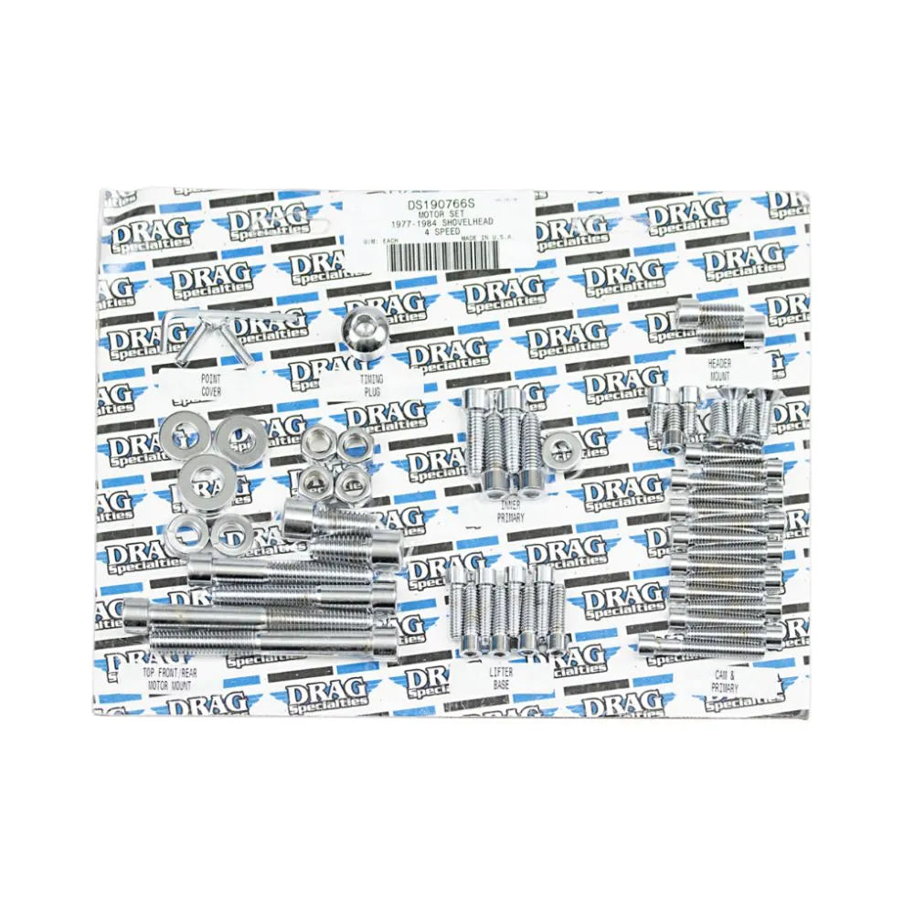 Juego de tornillos del motor allen cromo