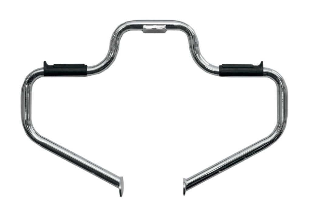 Defensa de motor Lindby estilo bigote - cromo