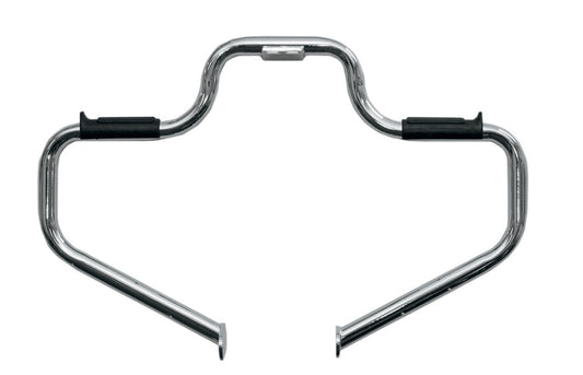 Defensa de motor Lindby estilo bigote - cromo