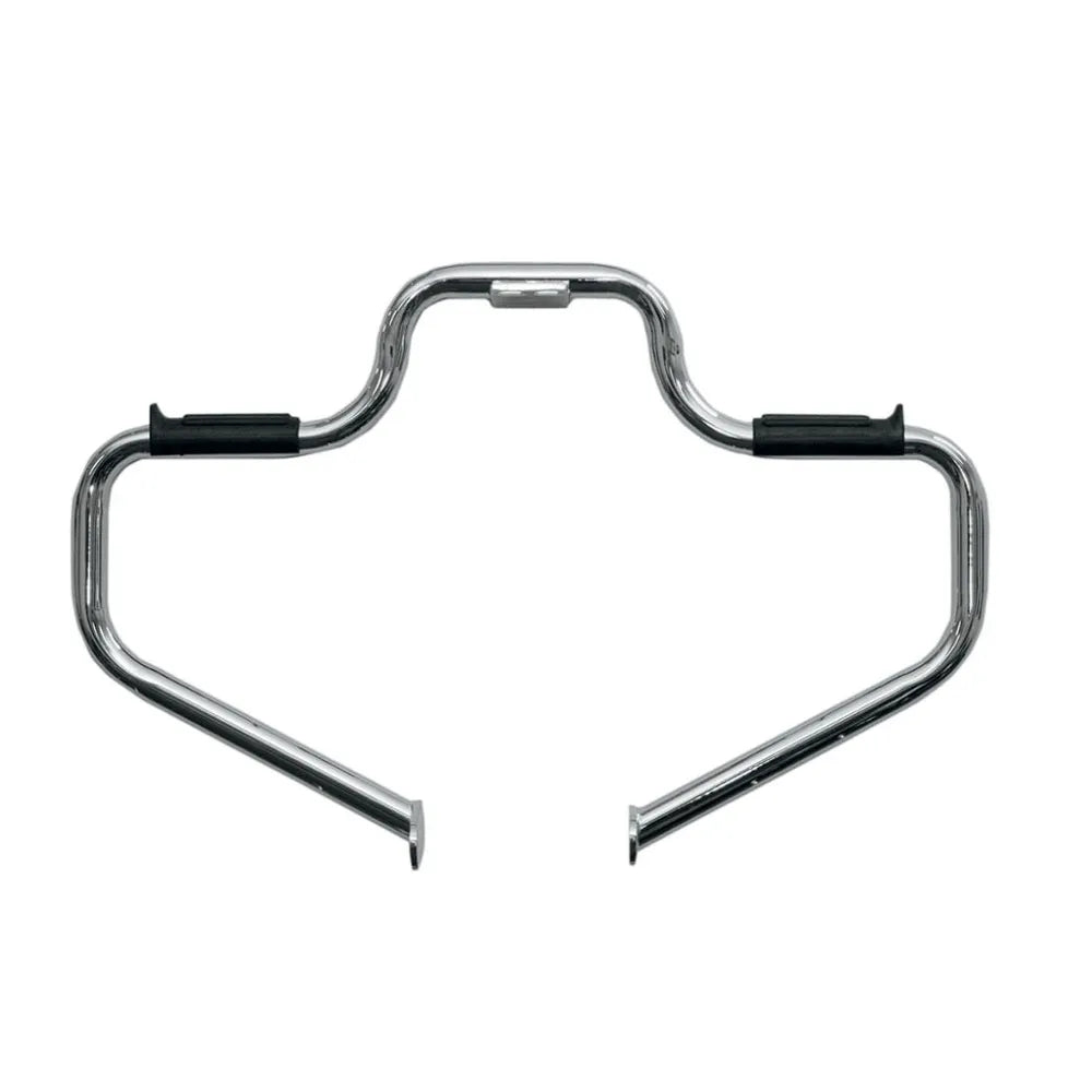 Defensa de motor Lindby estilo bigote - cromo