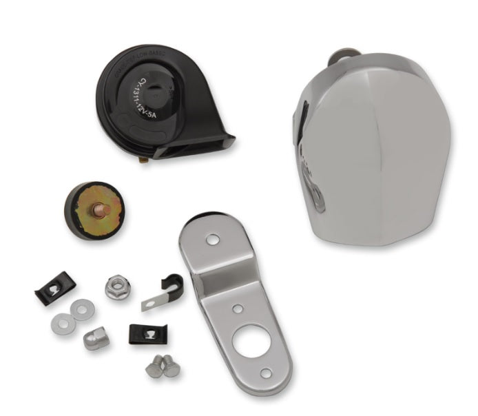 Conjunto de claxon lateral - cromo