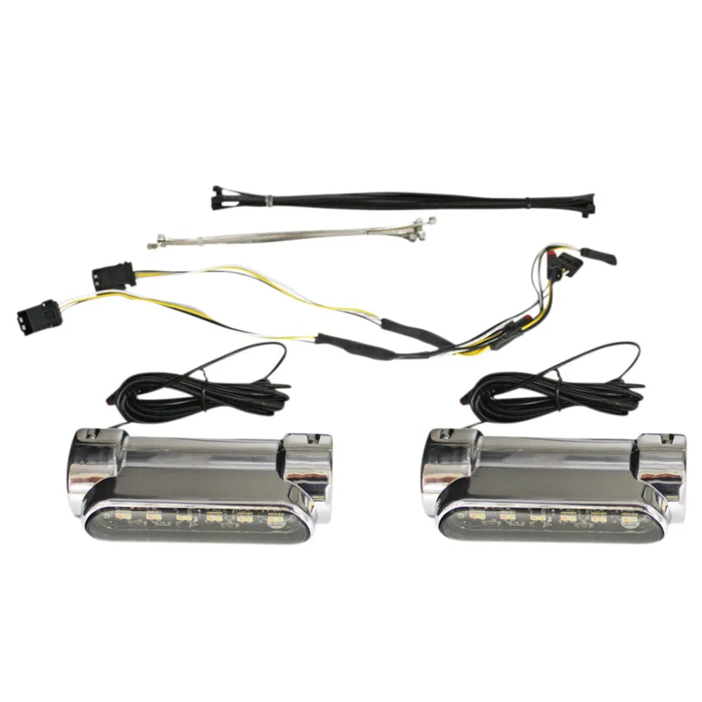 Luces LED de defensa de motor cromo H-D Touring 2014 a 2022