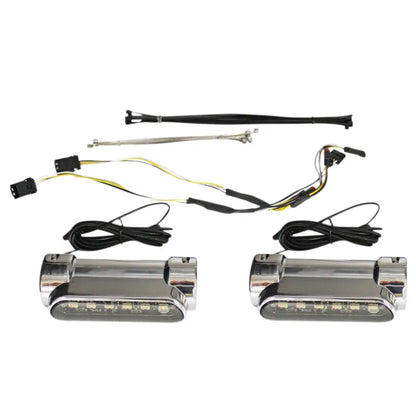 Luces LED de defensa de motor cromo H-D Touring 2014 a 2022