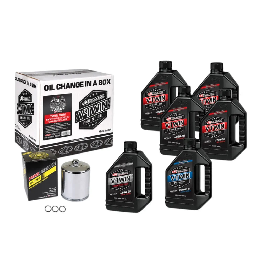 Kit cambio de aceite con filtro cromo H-D TC 1999 a 2017