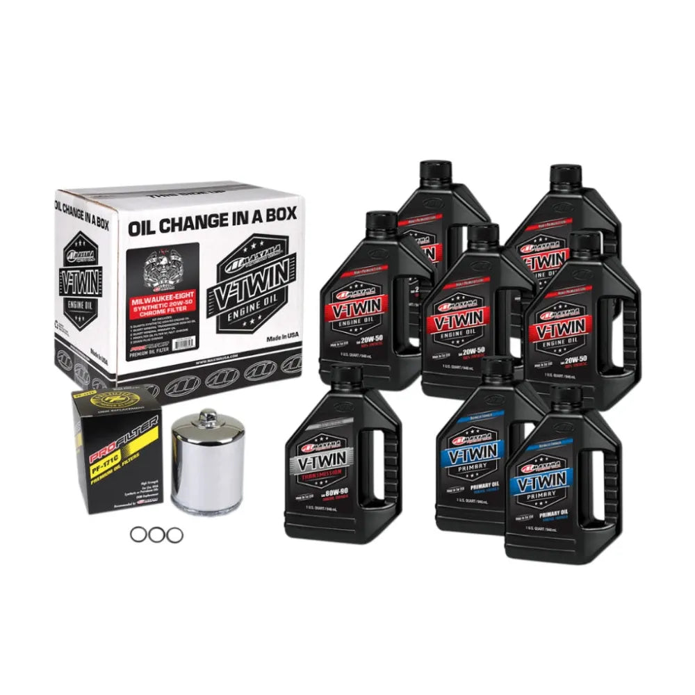 Kit cambio de aceite con filtro cromo H-D M8