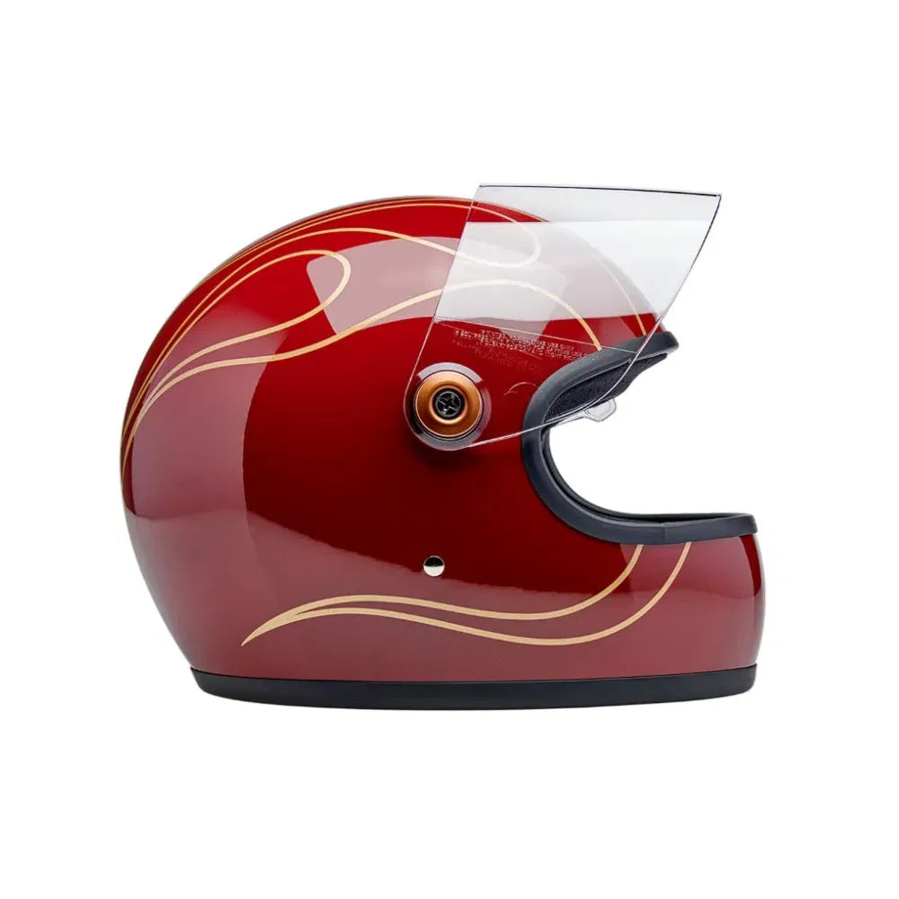 Casco Biltwell Gringo S Flamas -  Gloss Garnet Red