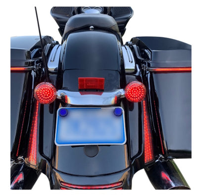 Insertos de direccionales traseras estilo bala - rojo