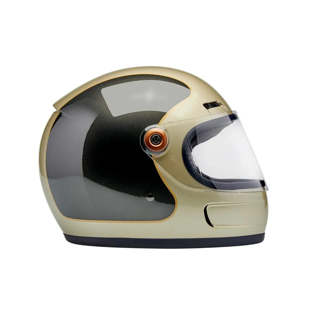 Casco Biltwell Gringo SV Helmet Tracker - Gloss Metallic Champagne/Charcoal