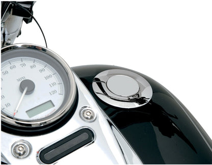 Tapon de gasolina Pop-Up de bisel ancho - cromo