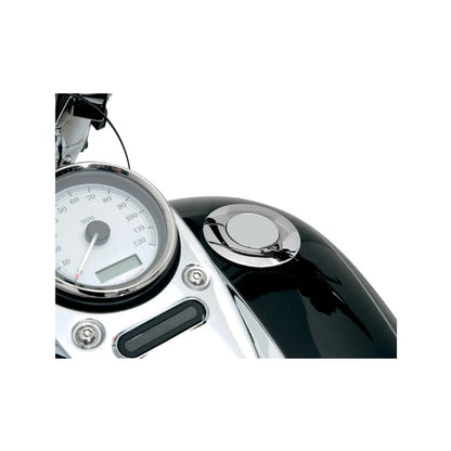 Tapon de gasolina Pop-Up de bisel ancho - cromo