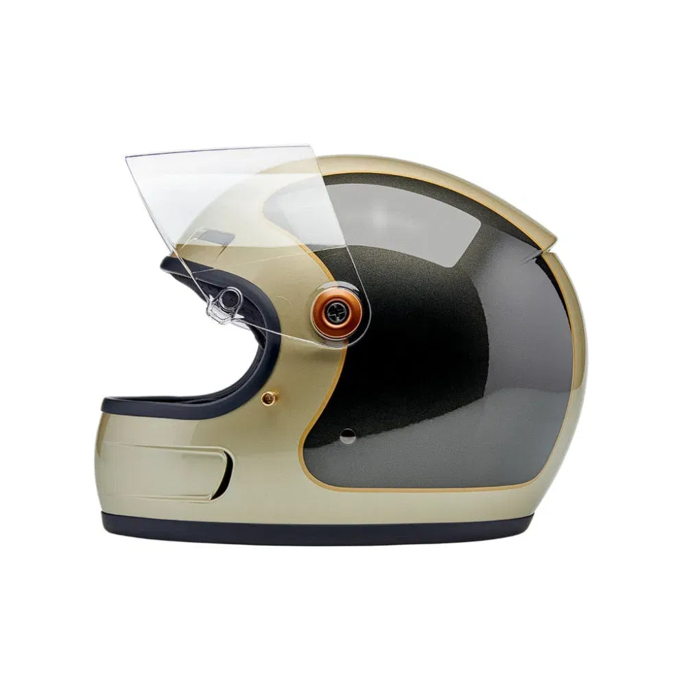 Casco Biltwell Gringo SV Helmet Tracker - Gloss Metallic Champagne/Charcoal