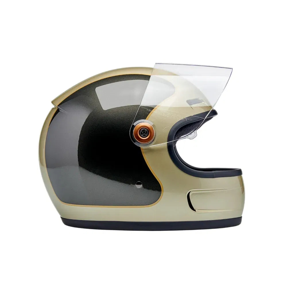 Casco Biltwell Gringo SV Helmet Tracker - Gloss Metallic Champagne/Charcoal