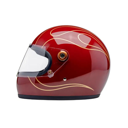 Casco Biltwell Gringo S Flamas -  Gloss Garnet Red
