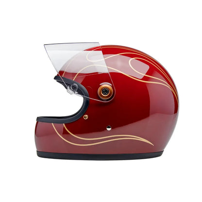 Casco Biltwell Gringo S Flamas -  Gloss Garnet Red
