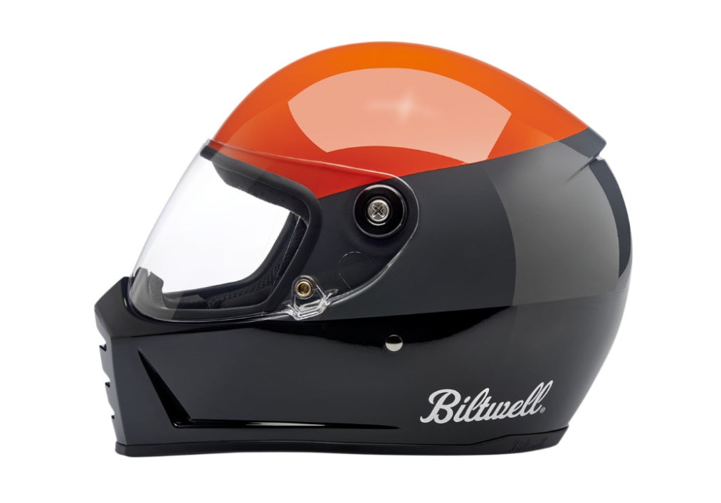 Casco Biltwell Lane Splitter Podium - naranja/gris/negro