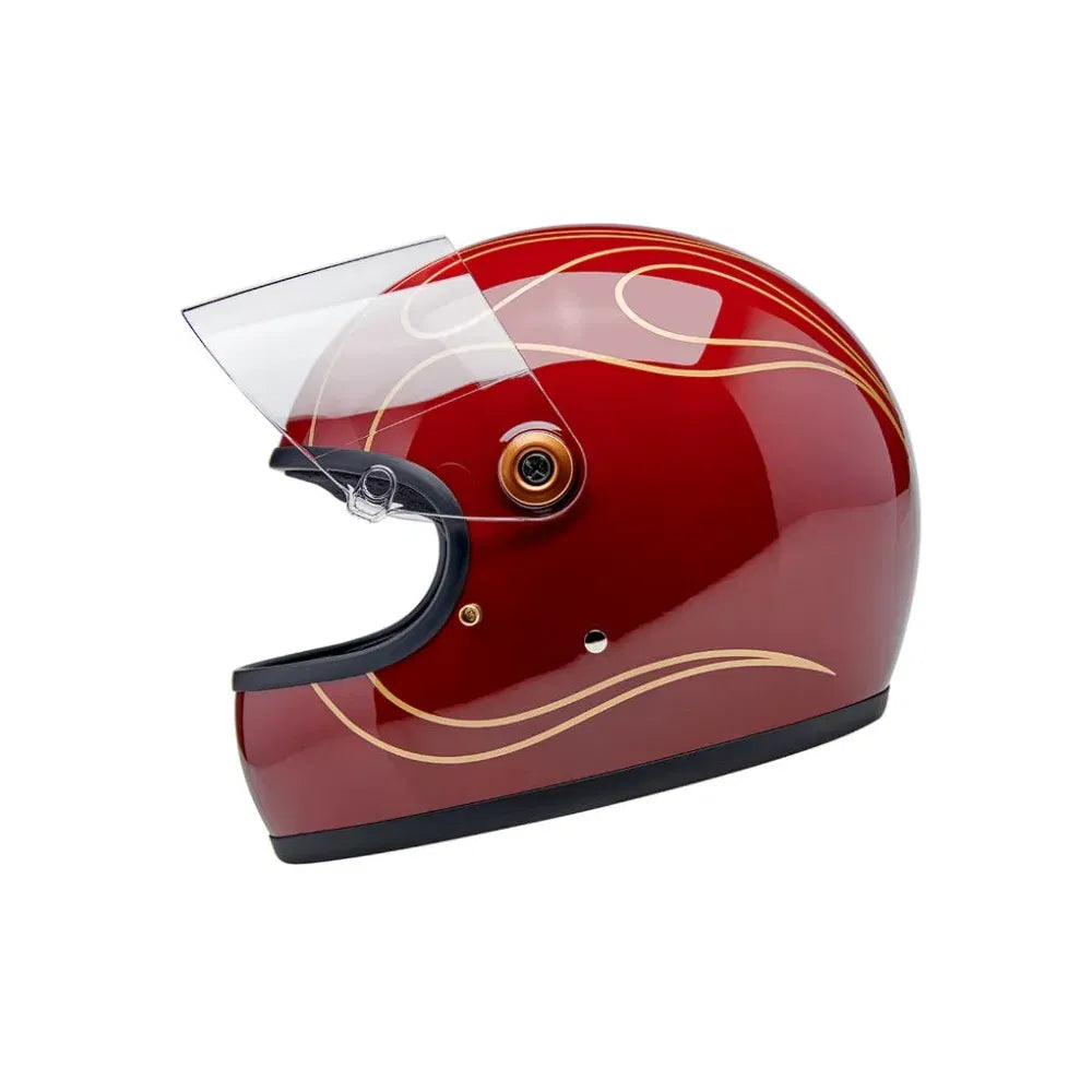 Casco Biltwell Gringo S Flamas -  Gloss Garnet Red