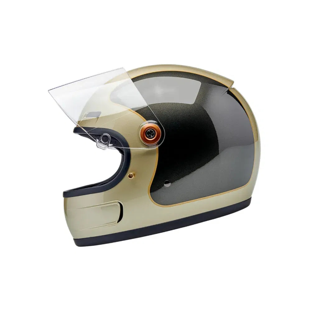 Casco Biltwell Gringo SV Helmet Tracker - Gloss Metallic Champagne/Charcoal