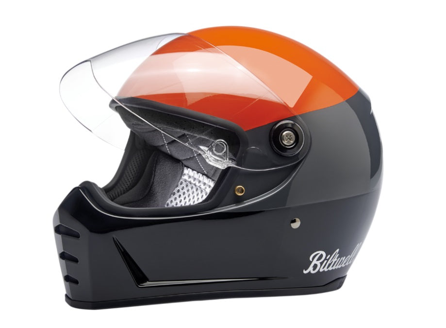 Casco Biltwell Lane Splitter Podium - naranja/gris/negro