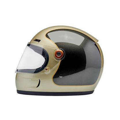 Casco Biltwell Gringo SV Helmet Tracker - Gloss Metallic Champagne/Charcoal